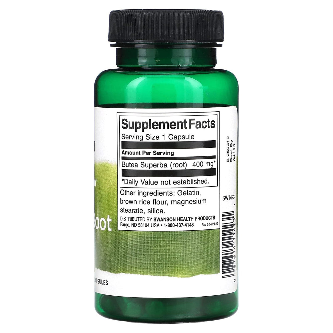 Full Spectrum Butea Superba Root // Sexual Health 400mg Swanson NTS Newtown Supplement Store Sydney