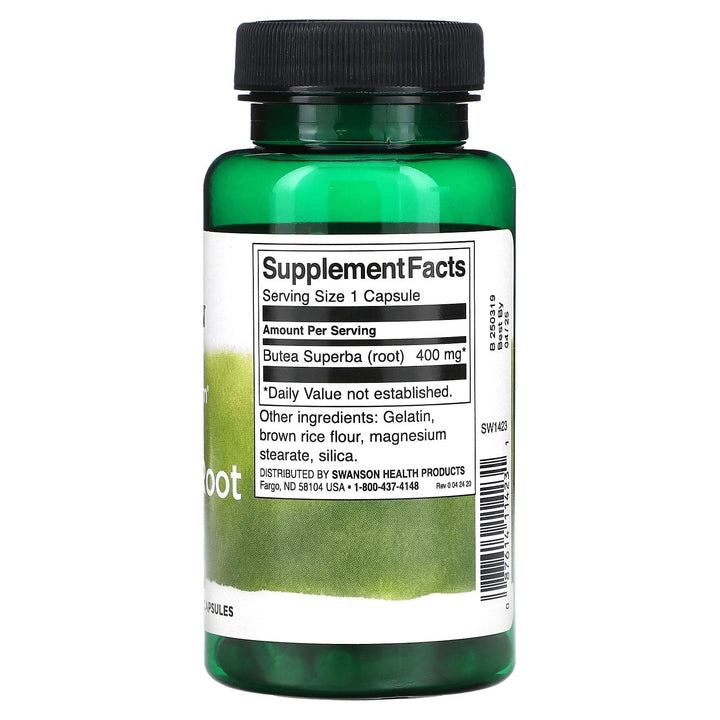 Full Spectrum Butea Superba Root // Sexual Health 400mg Swanson NTS Newtown Supplement Store Sydney