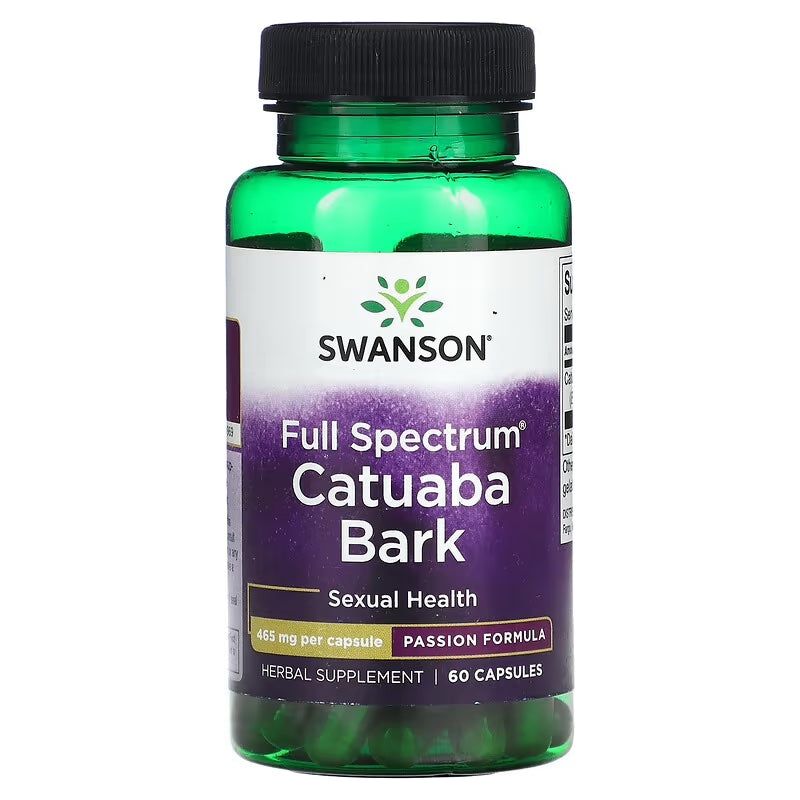 Full Spectrum Catuaba Bark // 465mg per capsule Swanson NTS Newtown Supplement Store Sydney