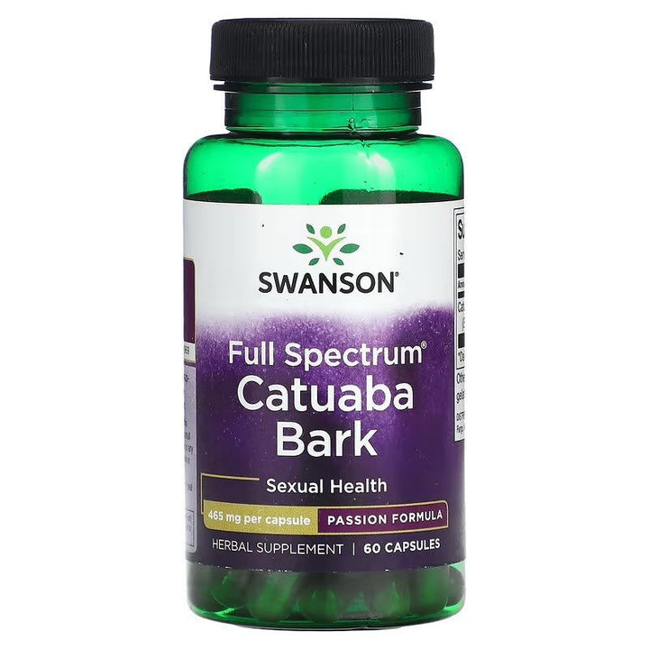 Full Spectrum Catuaba Bark // 465mg per capsule Swanson NTS Newtown Supplement Store Sydney