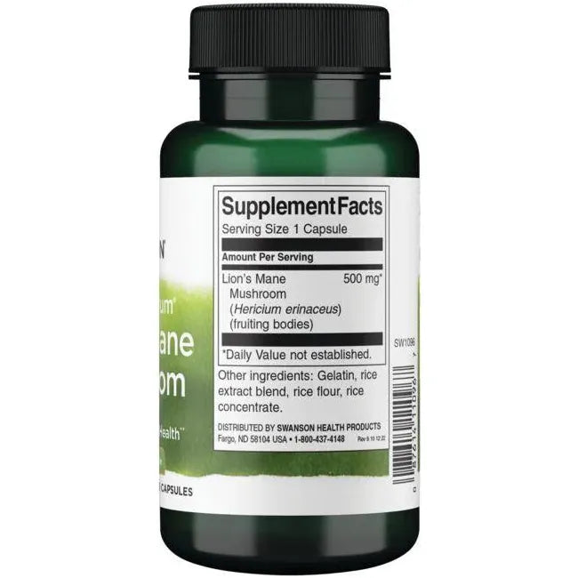 Full Spectrum Lion's Mane Mushroom // Memory and Brain Swanson NTS Newtown Supplement Store Sydney