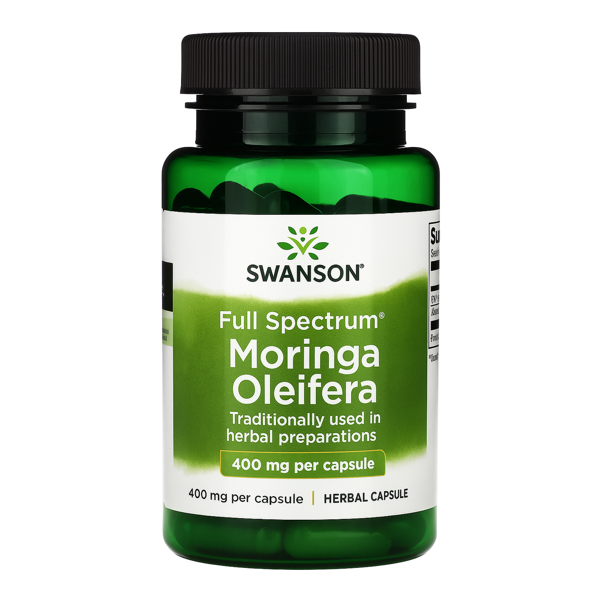 Full Spectrum Moringa Oleifera 400mg // 60 capsules Swanson NTS Newtown Supplement Store Sydney