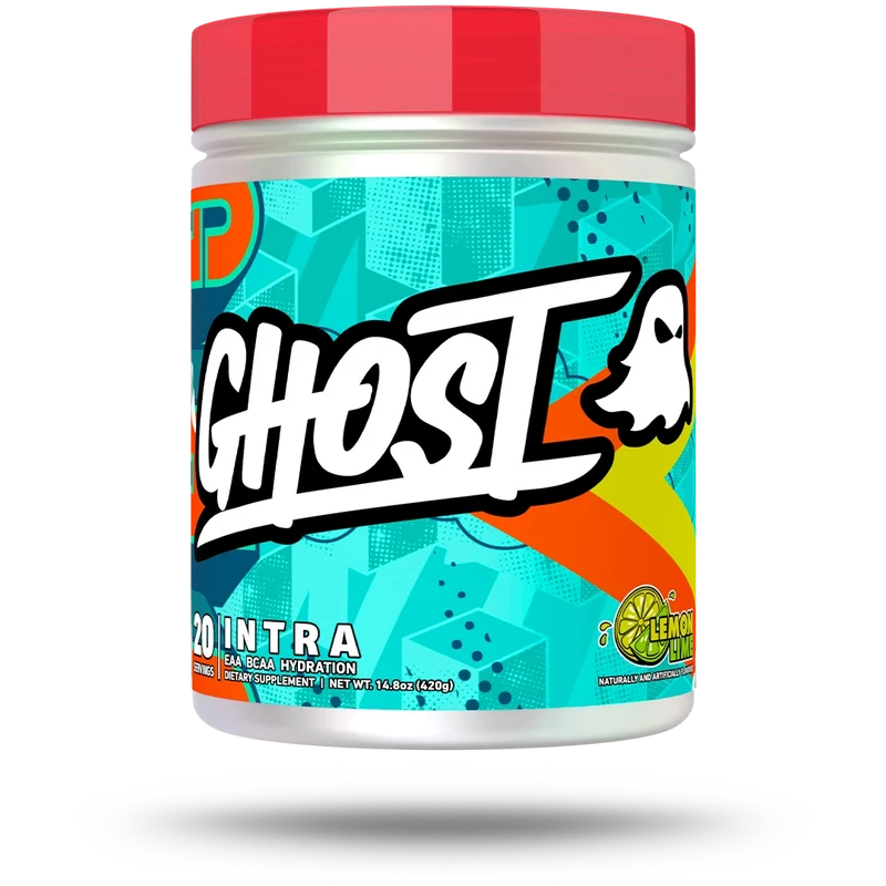 GHOST INTRA – Essential Amino Acid &amp; Electrolyte Formula  // 20 Servings GHOST Lemon Lime NTS Newtown Supplement Store Sydney