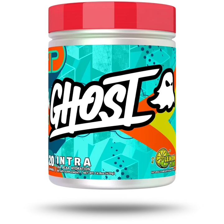 GHOST INTRA – Essential Amino Acid &amp; Electrolyte Formula  // 20 Servings GHOST Lemon Lime NTS Newtown Supplement Store Sydney