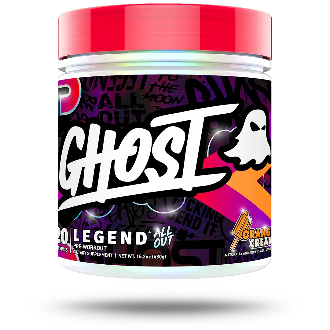 GHOST LGND All Out V2 // 20 Servings GHOST Orange Cream NTS Newtown Supplement Store Sydney