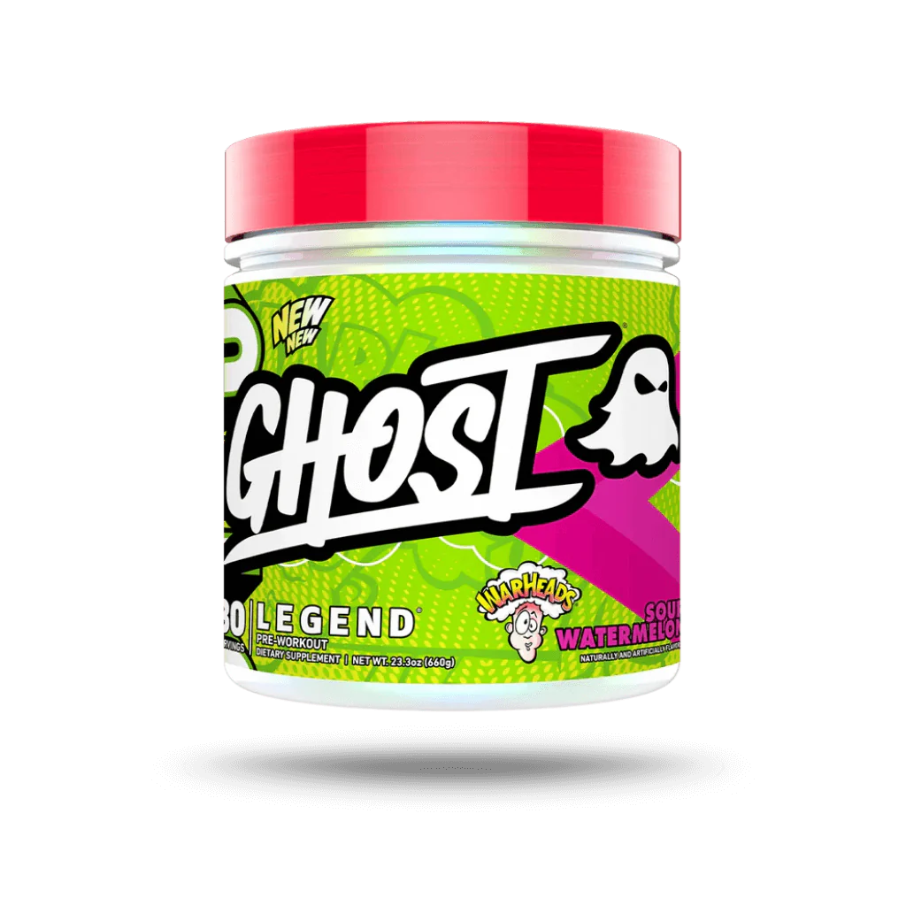 GHOST LGND V4 // 30 Servings GHOST Warheads Sour Watermelon NTS Newtown Supplement Store Sydney