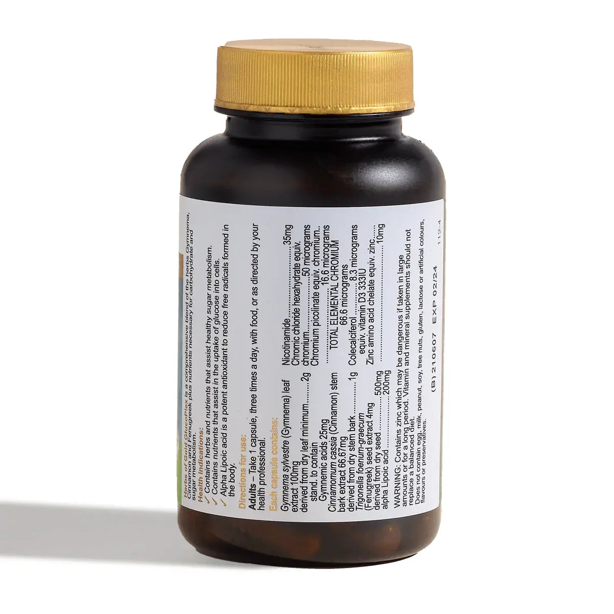 GlucoPlex // Sugar Metabolism (60 Capsules) Herbs of Gold NTS Newtown Supplement Store Sydney