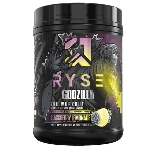 GODZILLA Pre-Workout // 40 / 20 Servings Ryse Blackberry Lemonade NTS Newtown Supplement Store Sydney