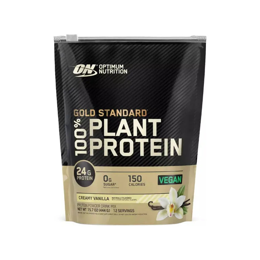 Gold Standard 100% Plant Protein // 24g Protein Optimum Nutrition Creamy Vanilla / 12 Servings NTS Newtown Supplement Store Sydney