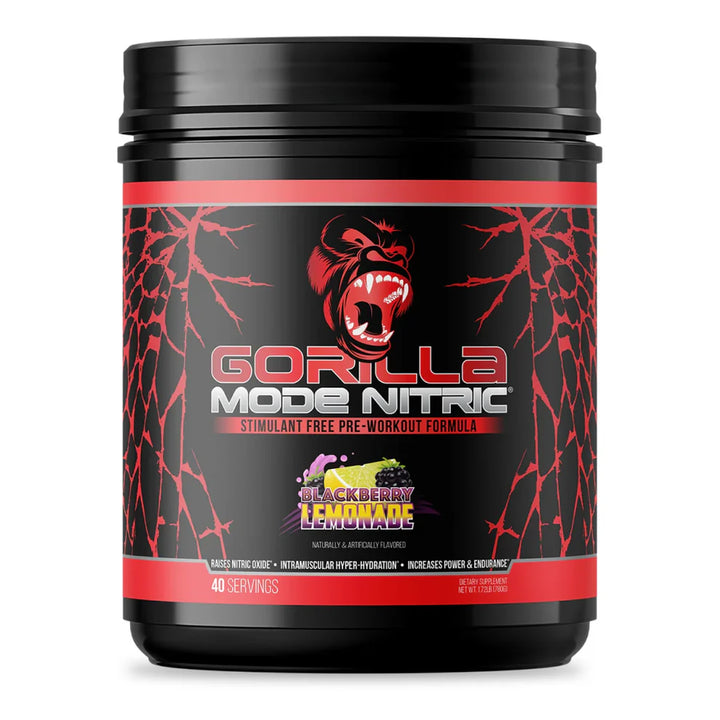 Gorilla Mode Nitric // Stimulant-Free Pump &amp; Performance Formula Gorilla Mind Blackberry Lemonade NTS Newtown Supplement Store Sydney