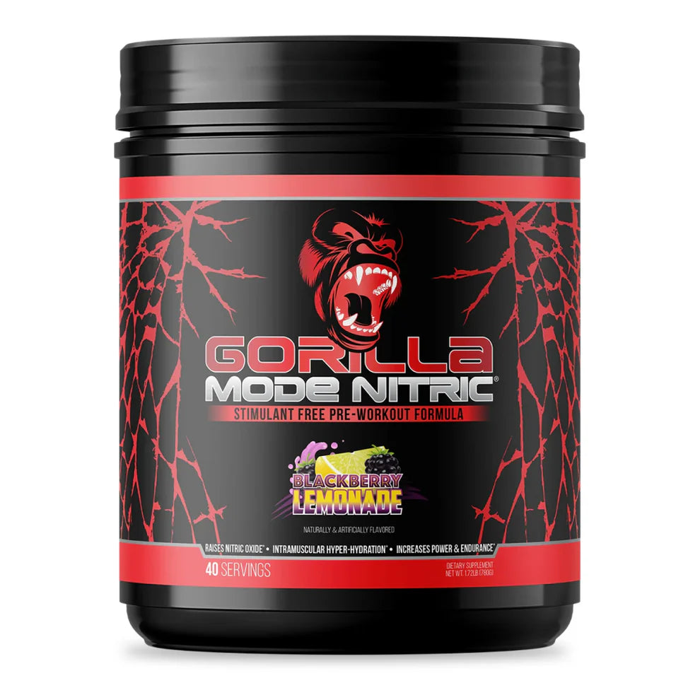 Gorilla Mode Nitric // Stimulant-Free Pump & Performance Formula Gorilla Mind Blackberry Lemonade NTS Newtown Supplement Store Sydney