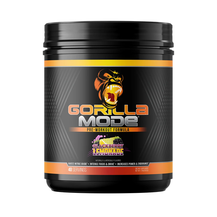 GORILLA MODE Pre-workout // 40 Servings Gorilla Mind Blackberry Lemonade NTS Newtown Supplement Store Sydney