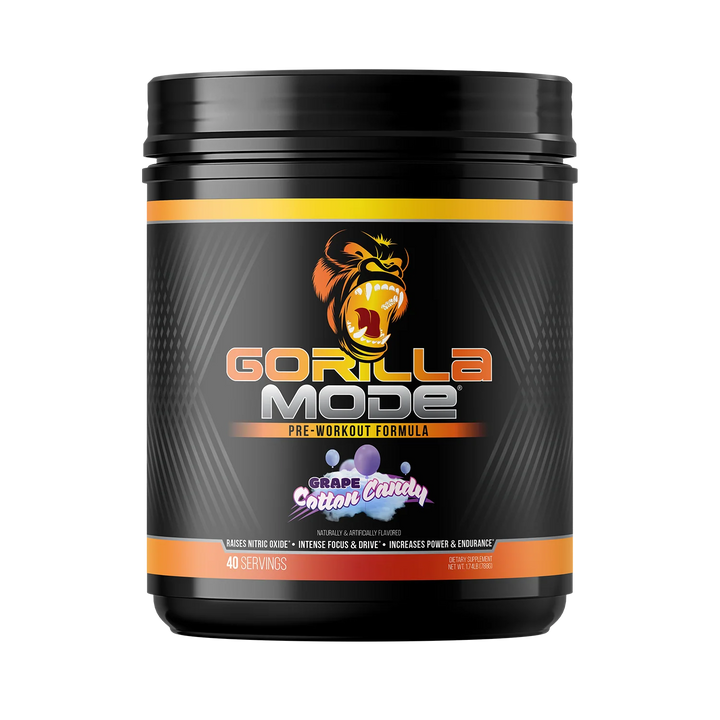 GORILLA MODE Pre-workout // 40 Servings Gorilla Mind Grape Cotton Candy NTS Newtown Supplement Store Sydney