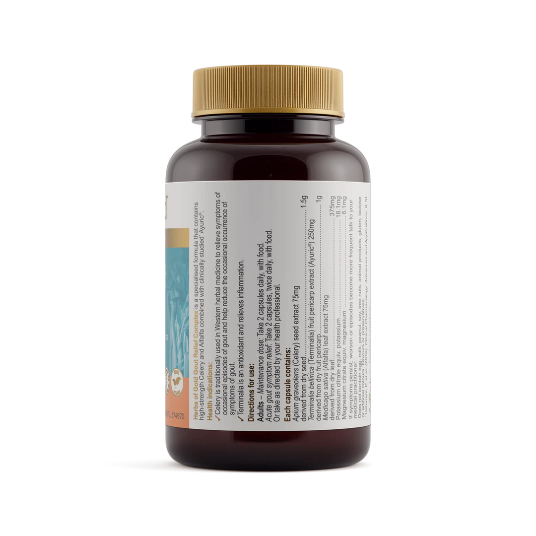 Gout Relief Complex // Anti-Inflammatory 60 caps Herbs of Gold NTS Newtown Supplement Store Sydney