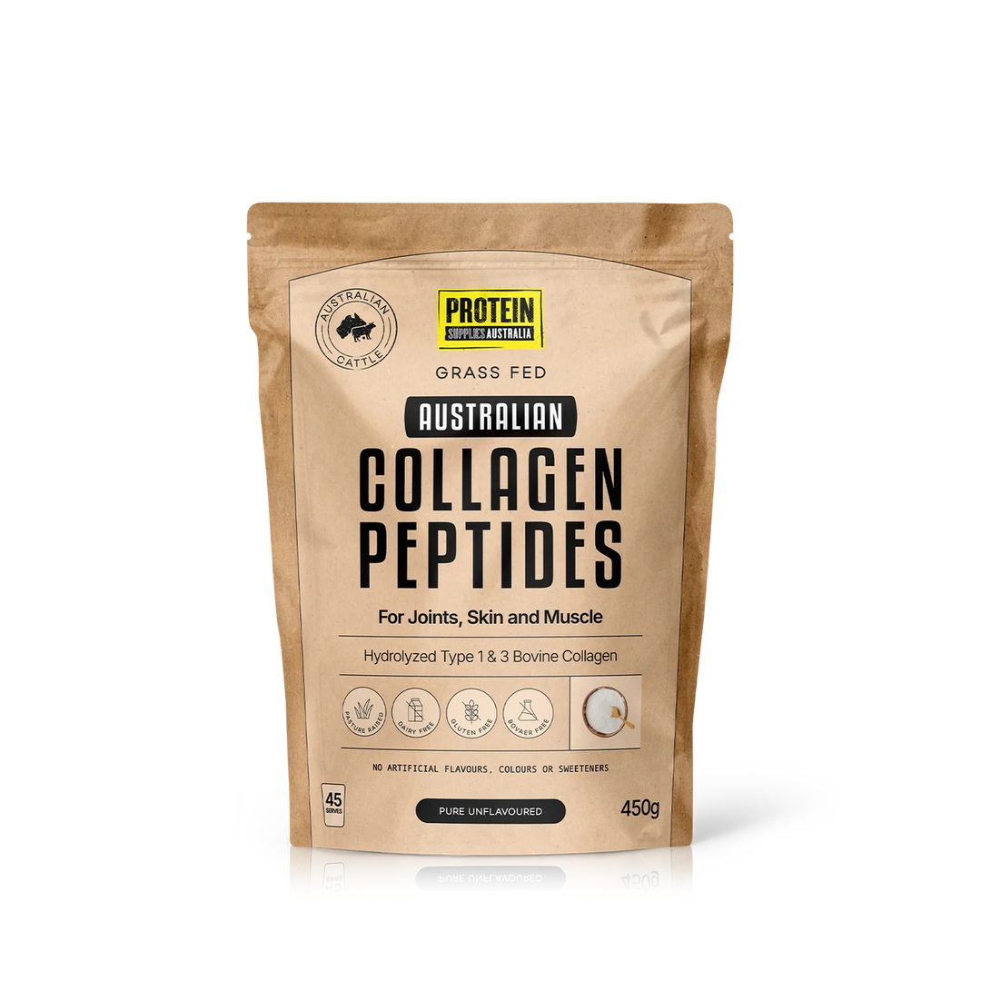 Grass Fed Australian Collagen Peptides // Unflavoured 450g Protein Supplies Australia NTS Newtown Supplement Store Sydney