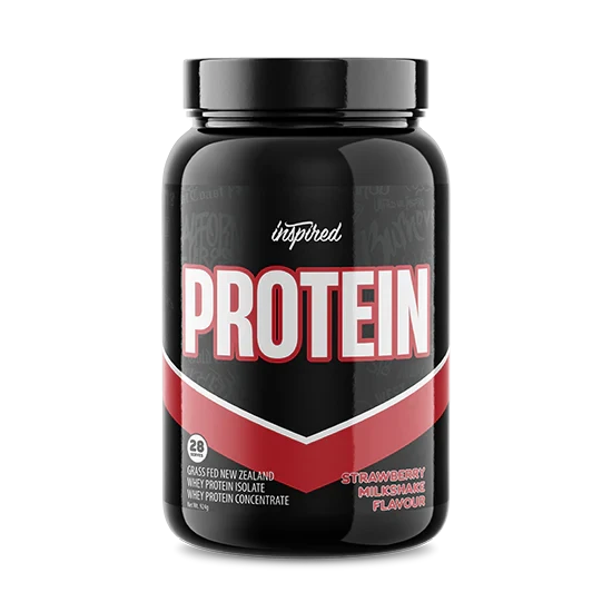 Grass Fed New Zealand Whey Protein // 28 Serves Inspired Nutraceuticals Strawberry Milkshake NTS Newtown Supplement Store Sydney