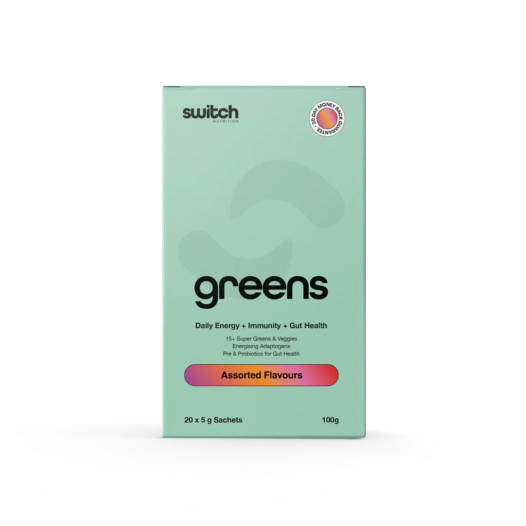 Greend // Daily Energy + Immunity + Gut Health SWITCH Assorted Flavours NTS Newtown Supplement Store Sydney