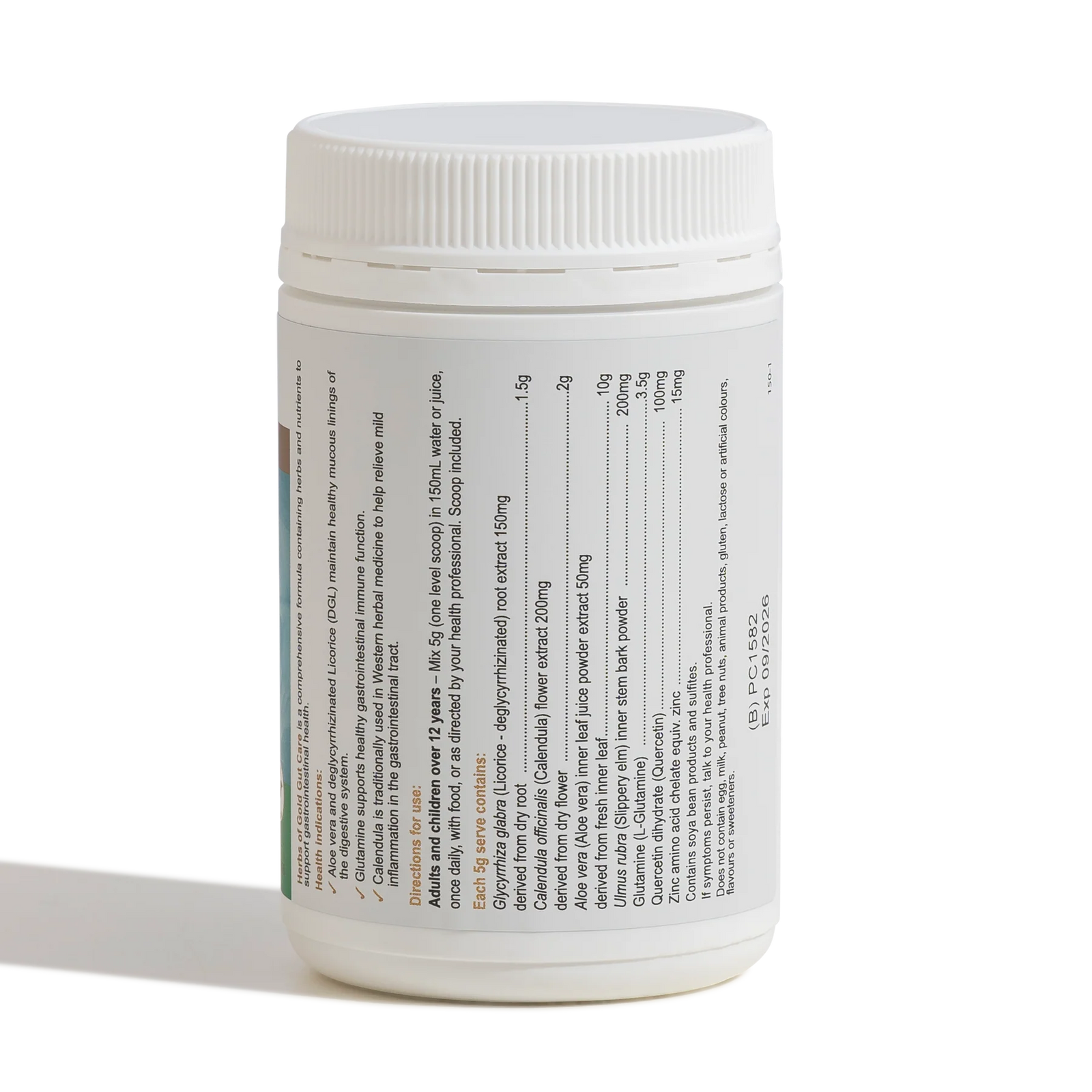 Gut Care  Digestive Health // Vanilla Oral Powder Herbs of Gold NTS Newtown Supplement Store Sydney