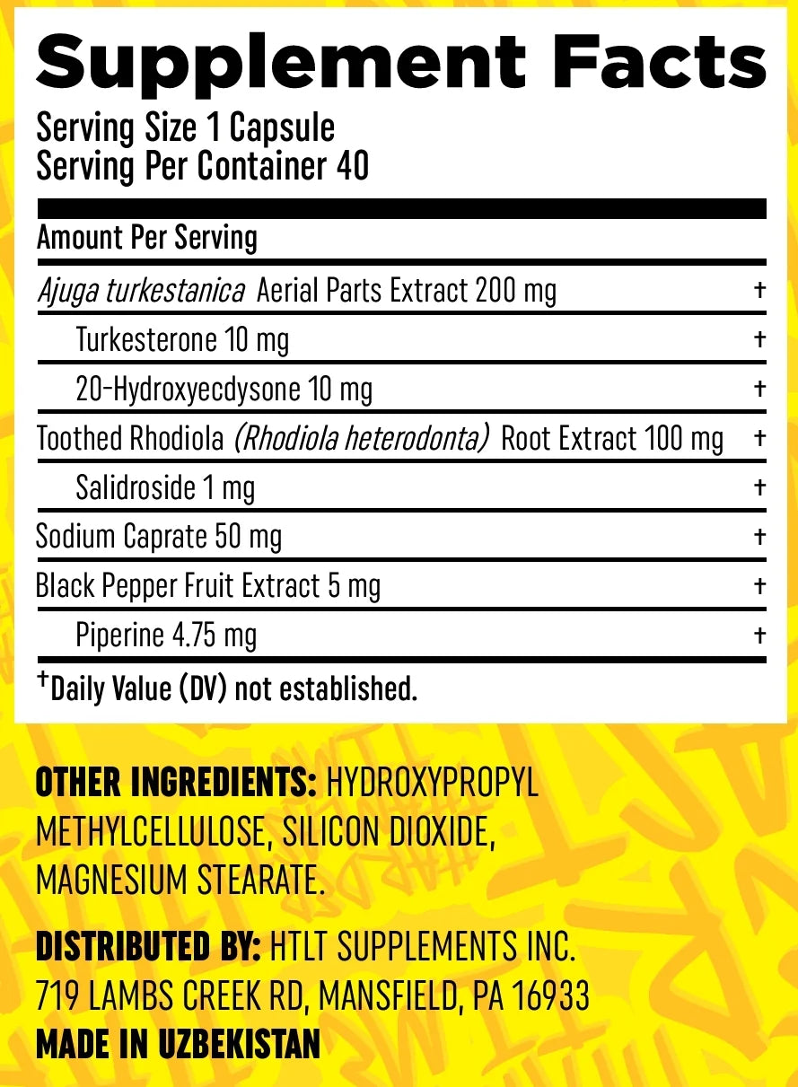 HTLT Turk Builder MAX // Authentic Uzbek Turkesterone HTLT NTS Newtown Supplement Store Sydney