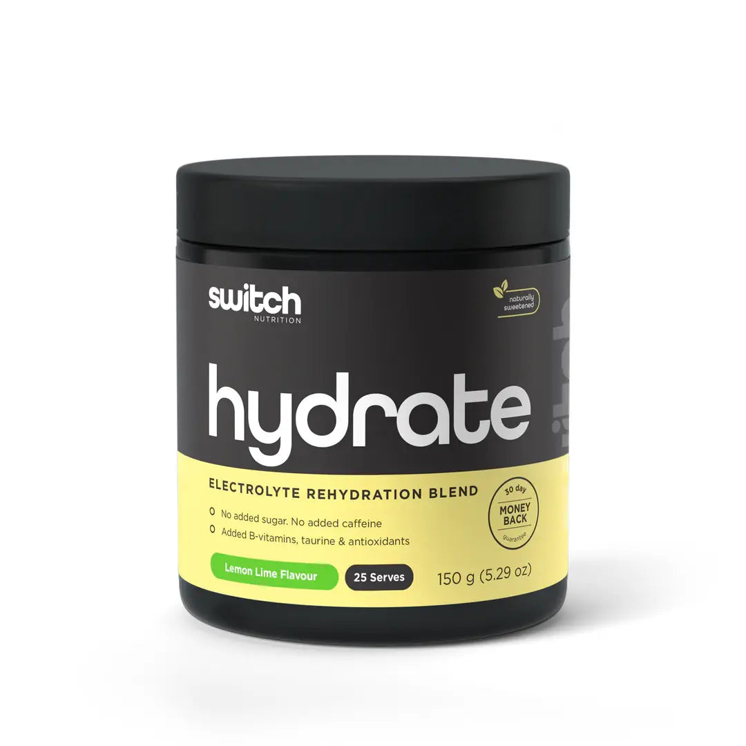 Hydrate Electrolytes // 25 Srv Tub SWITCH Lemon Lime NTS Newtown Supplement Store Sydney