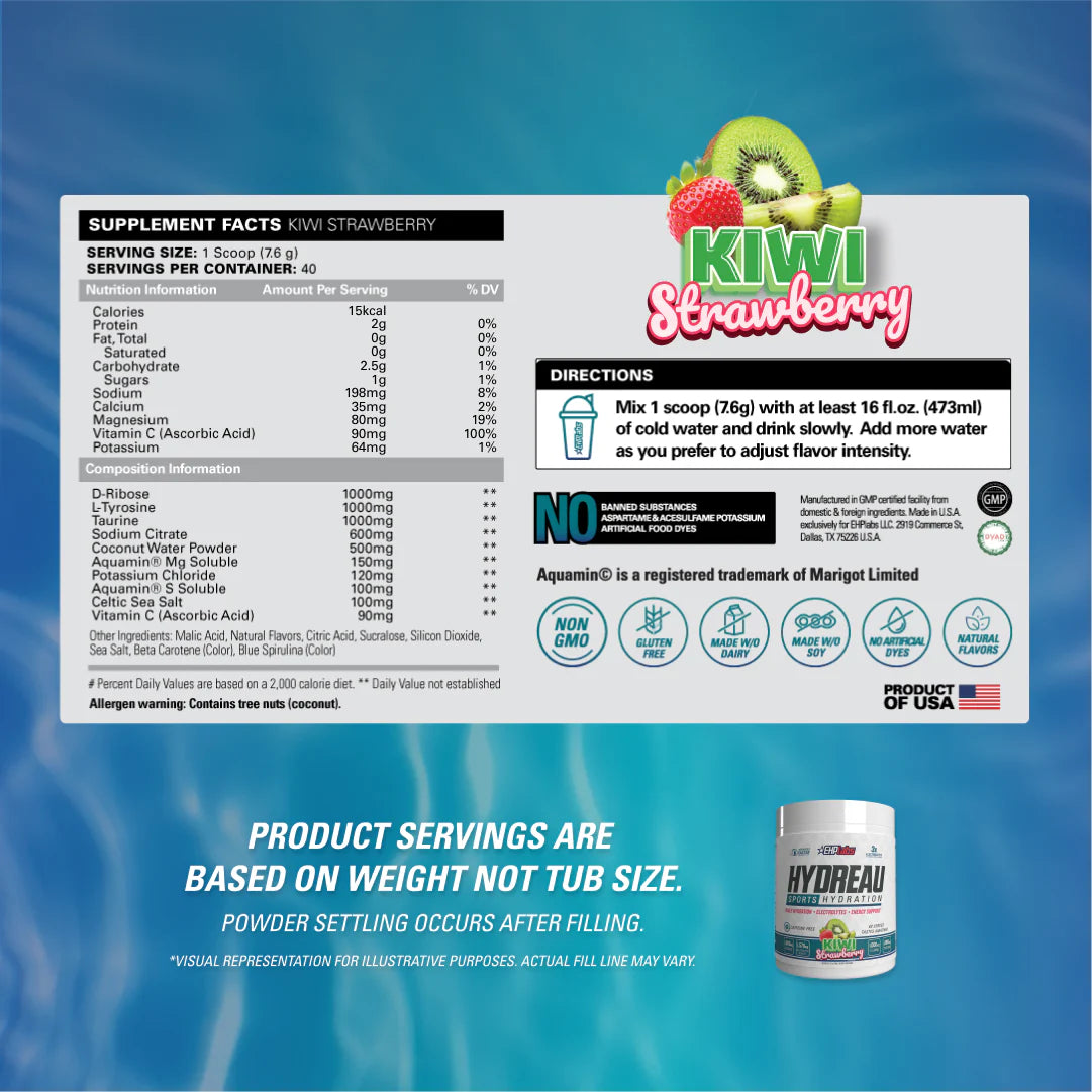 HYDREAU // Sports Hydration (40 servings) EHP Labs NTS Newtown Supplement Store Sydney