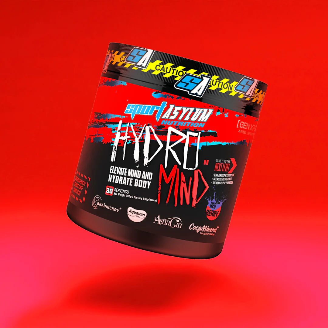 HYDRO MIND // Electrolytes & Cognitive Support Sport Asylum Red Berry NTS Newtown Supplement Store Sydney