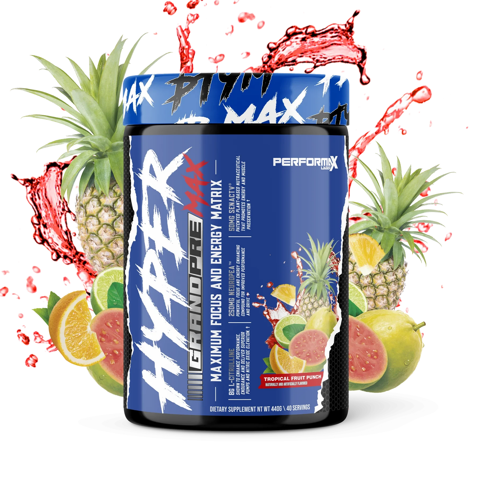 HYPER Grand Pre MAX // Maximum Training Matrix (40/20 scoops) PerforMax Labs Tropical Fruit Punch NTS Newtown Supplement Store Sydney