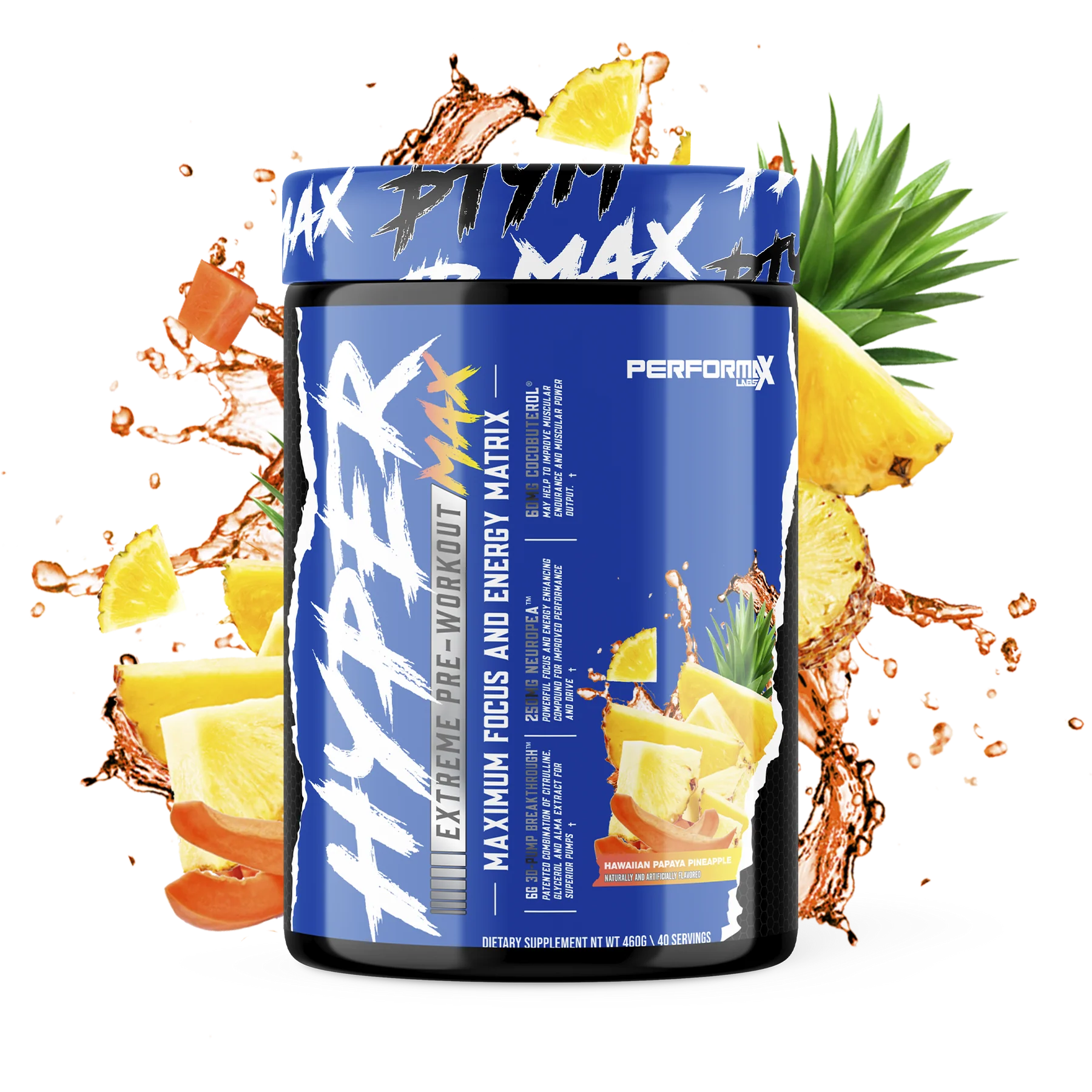 HYPERMAX 3D // Extreme Pre-Workout PerforMax Labs Hawaiian Papaya Pineapple NTS Newtown Supplement Store Sydney