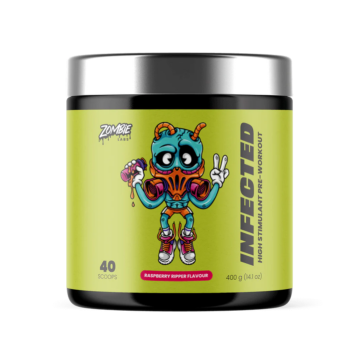 INFECTED // High Stimulant Pre-Workout (no tingles) Zombie Labs Rabid Raspberry NTS Newtown Supplement Store Sydney