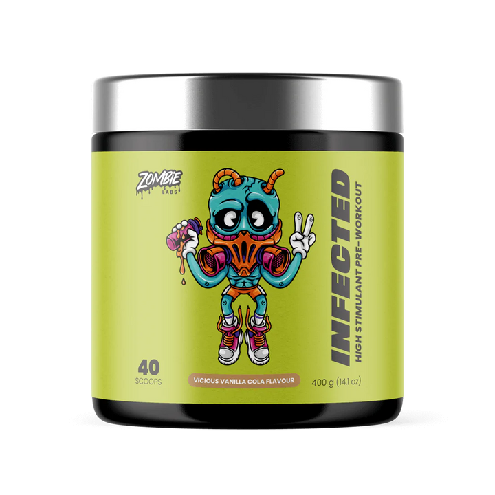 INFECTED // High Stimulant Pre-Workout (no tingles) Zombie Labs Vicious Vanilla Cola NTS Newtown Supplement Store Sydney