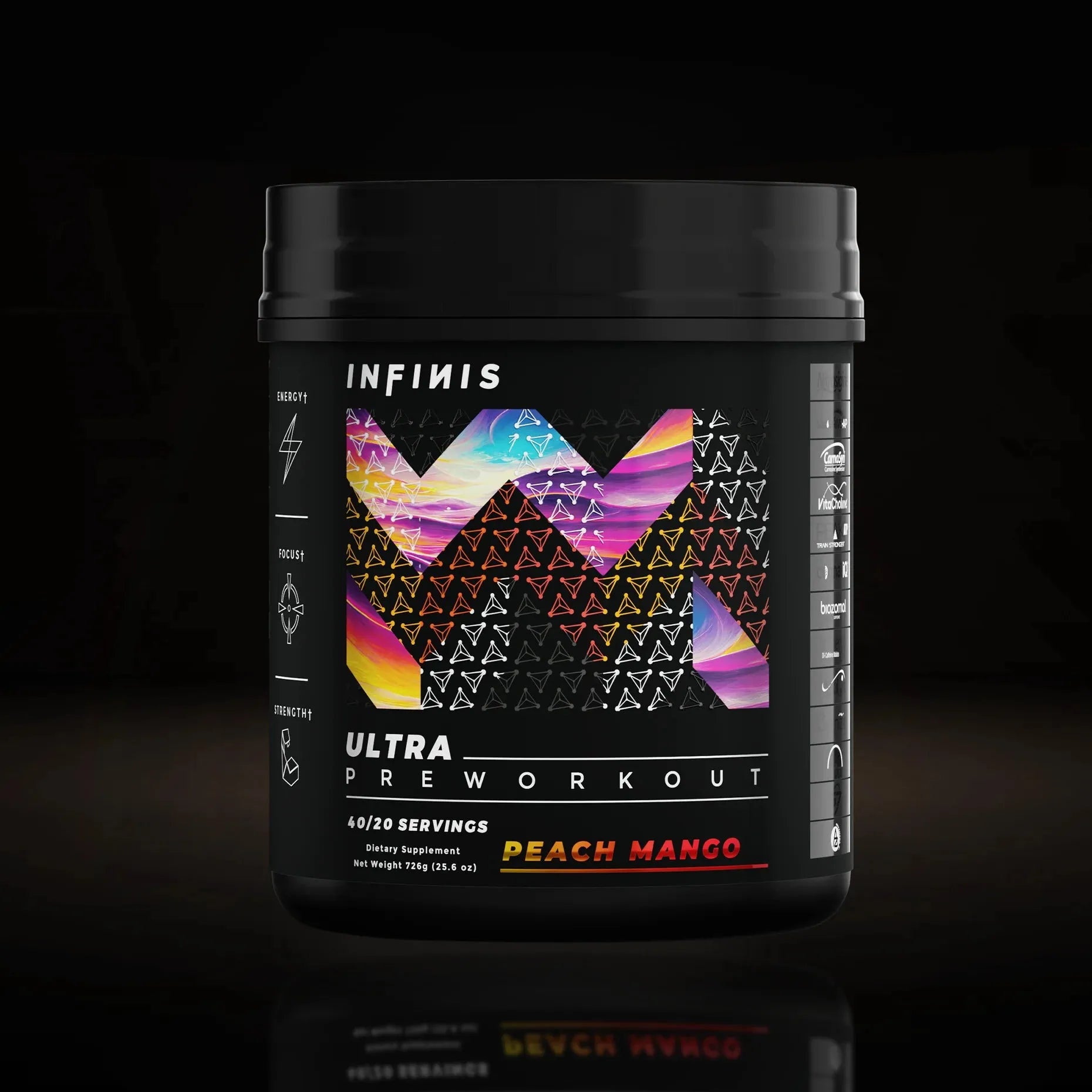 INFINIS ULTRA PRE-WORKOUT Infinis Nutrition Peach Mango NTS Newtown Supplement Store Sydney