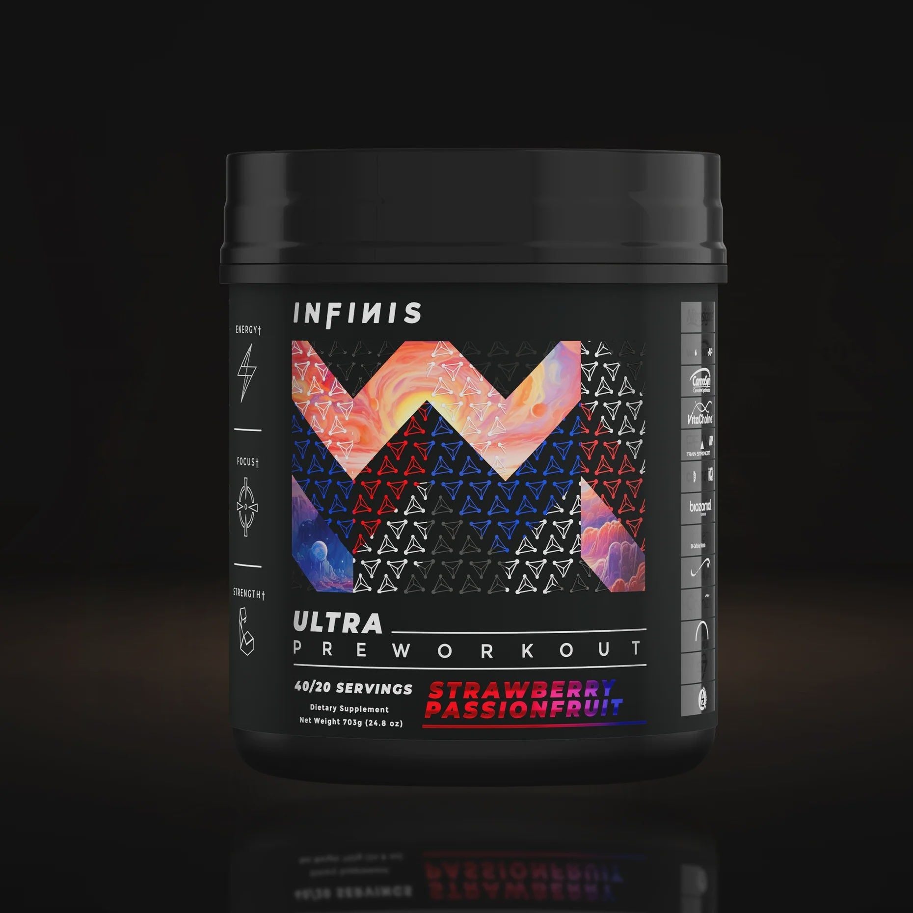 INFINIS ULTRA PRE-WORKOUT Infinis Nutrition Strawberry Passionfruit NTS Newtown Supplement Store Sydney