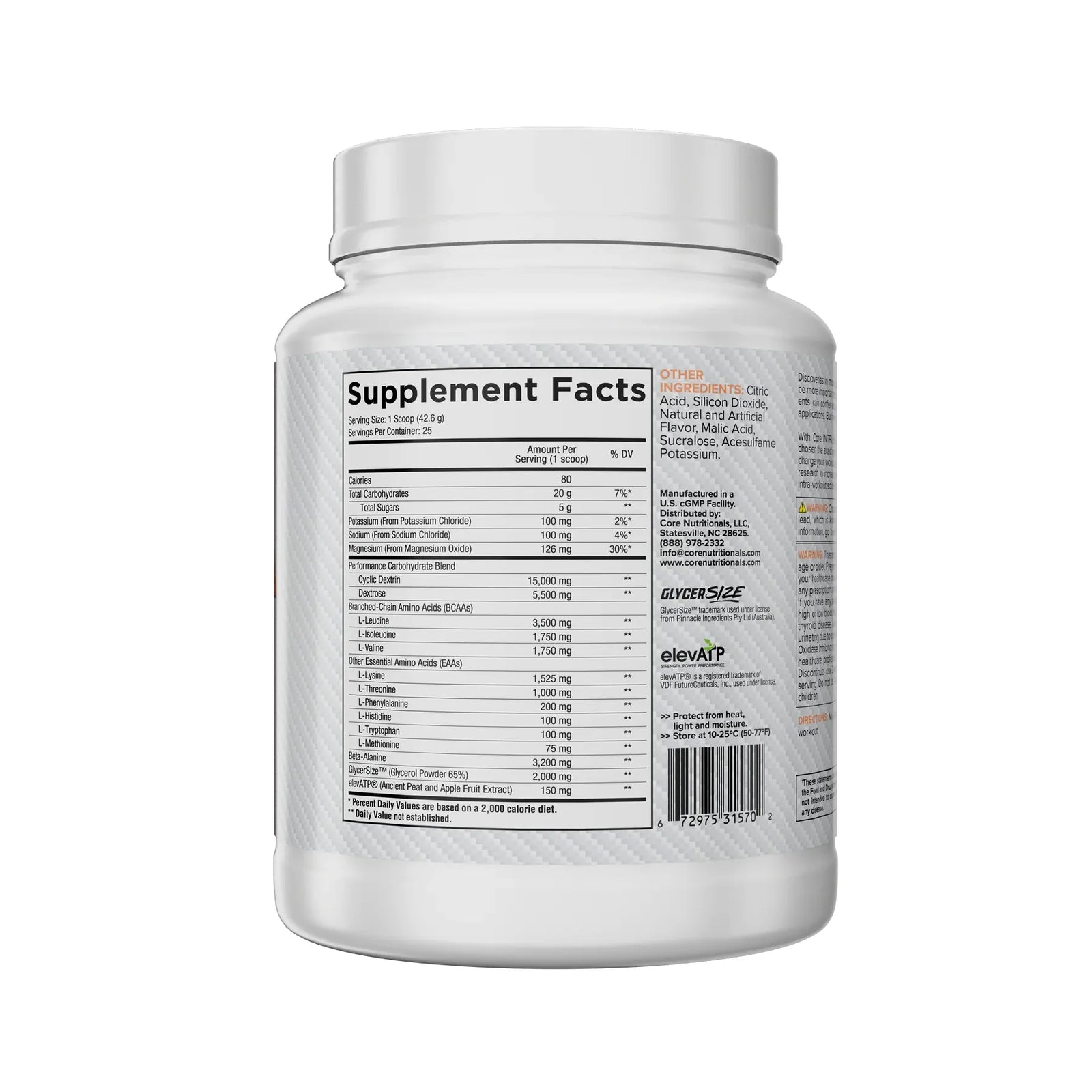 Intra // Full Spectrum Intraworkout Core Nutritionals NTS Newtown Supplement Store Sydney