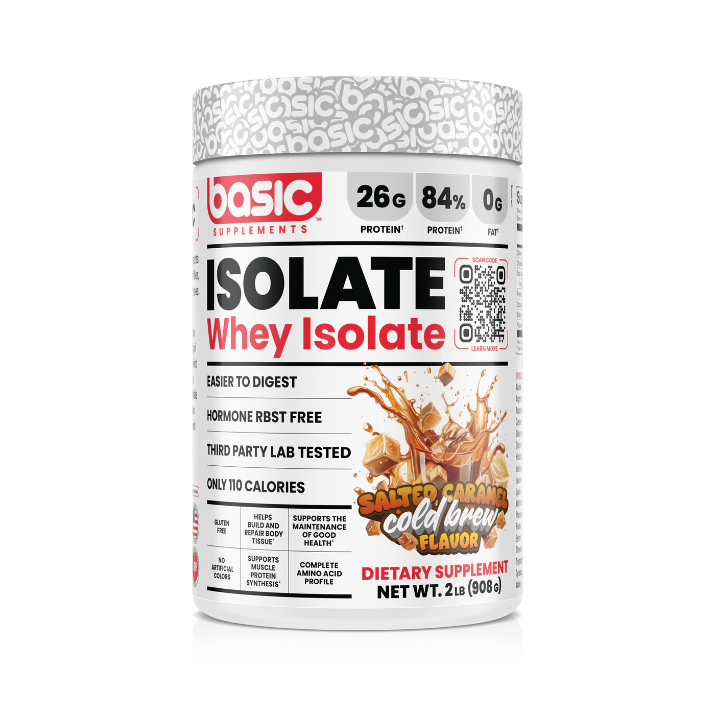 ISOLATE // Whey Protein Isolate 2LB BASIC Caramel Cold Brew NTS Newtown Supplement Store Sydney