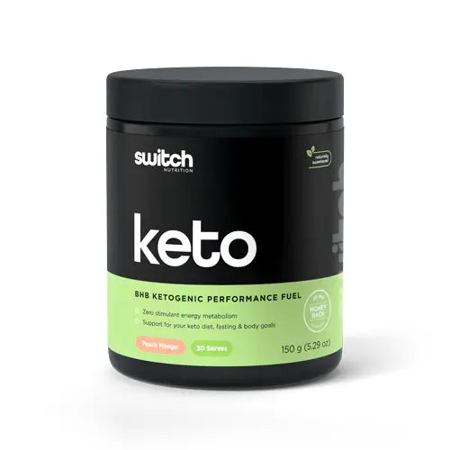 Keto // BHB Ketogenic Performance Fuel SWITCH Peach Mango NTS Newtown Supplement Store Sydney