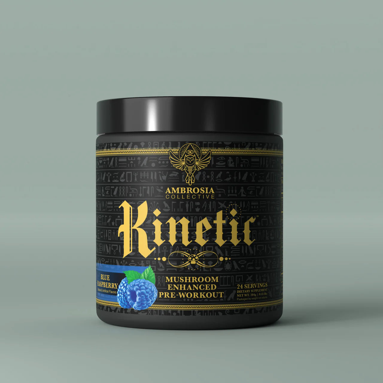 KINETIC // Mushroom-Enhanced Pre-Workout Ambrosia Blue Raspberry NTS Newtown Supplement Store Sydney