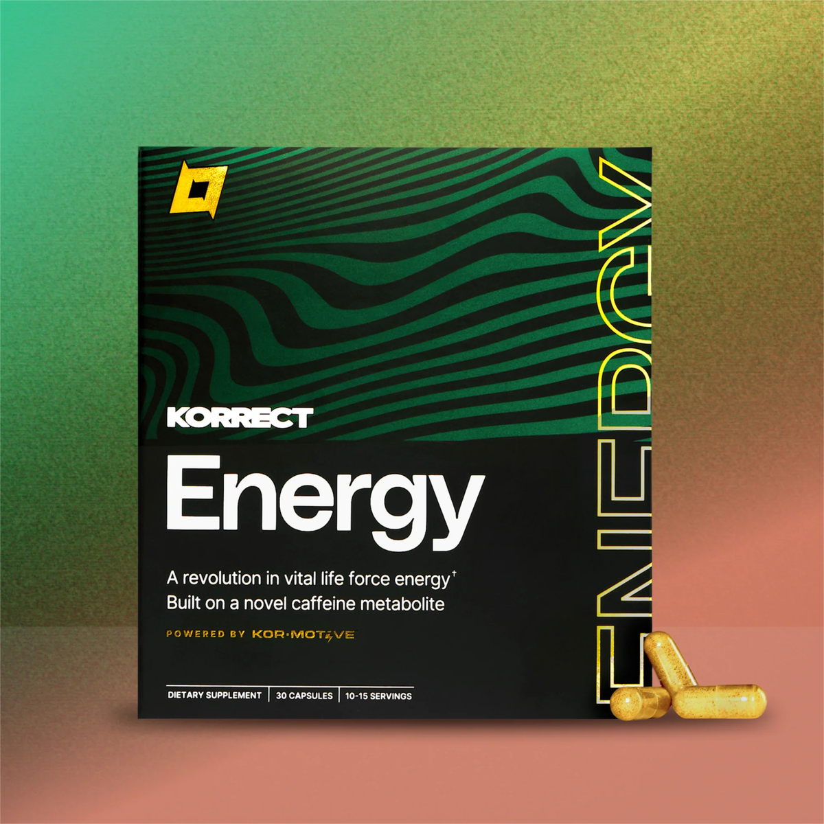 KORRECT Energy // 30 Capsules Korrect Life NTS Newtown Supplement Store Sydney
