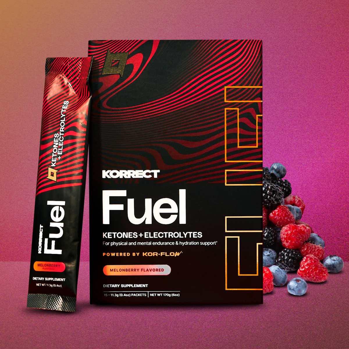 KORRECT Fuel // Melonberry Flavour (15 serves) Korrect Life NTS Newtown Supplement Store Sydney