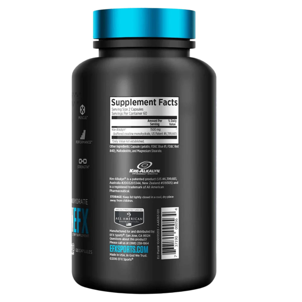 Kre-Alkalyn // Creatine Caps EFX Sports NTS Newtown Supplement Store Sydney