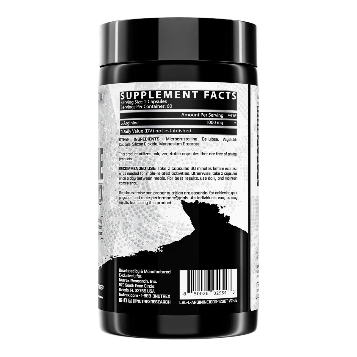 L-Arginine 1000mg // 60 Servings Nutrex NTS Newtown Supplement Store Sydney