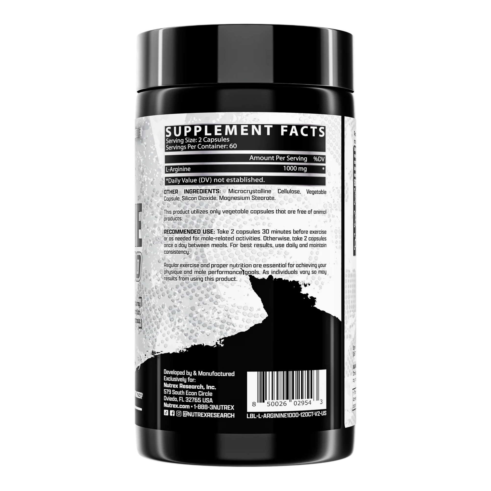 L-Arginine 1000mg // 60 Servings Nutrex NTS Newtown Supplement Store Sydney