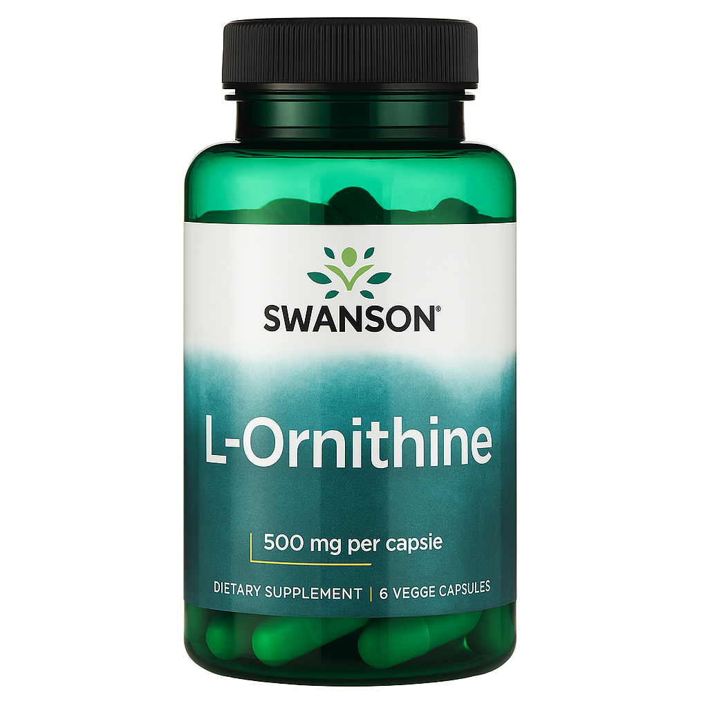 L-Ornithine // Free Form, 500 mg, 60 Veggie Caps Swanson NTS Newtown Supplement Store Sydney