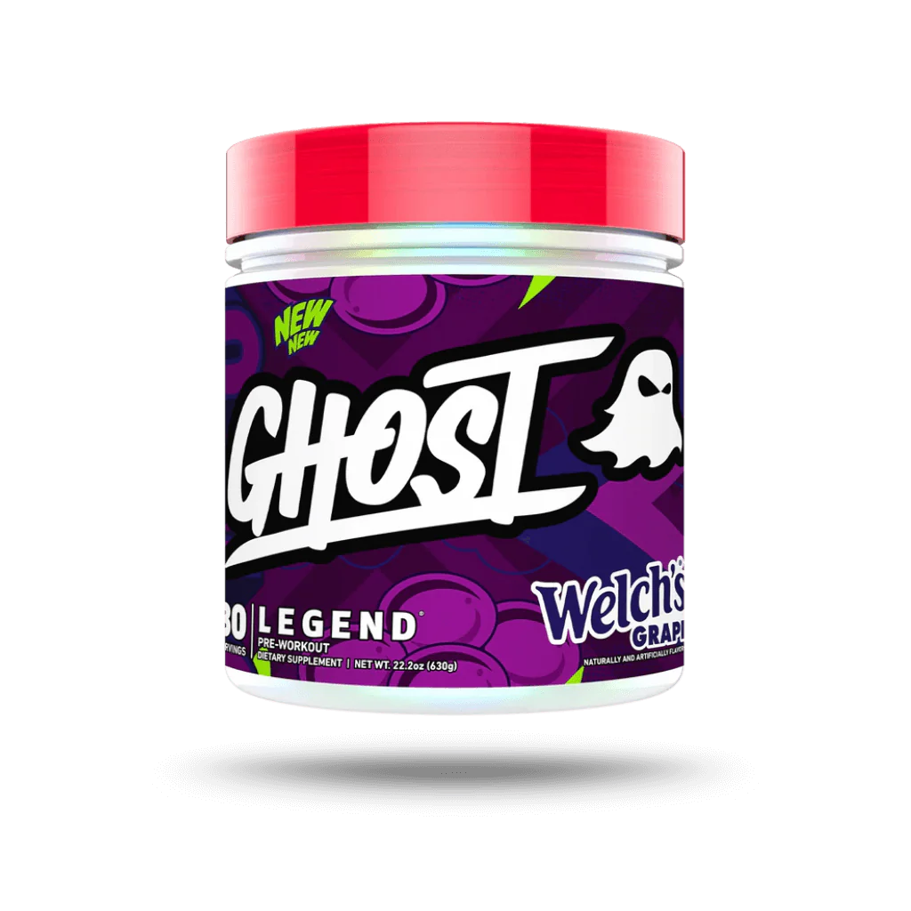 LEGEND V4 (THE BIGGER AND BETTER VERSION OF GHOST LEGEND) // 30 Servings GHOST Welch&#39;s Grape NTS Newtown Supplement Store Sydney