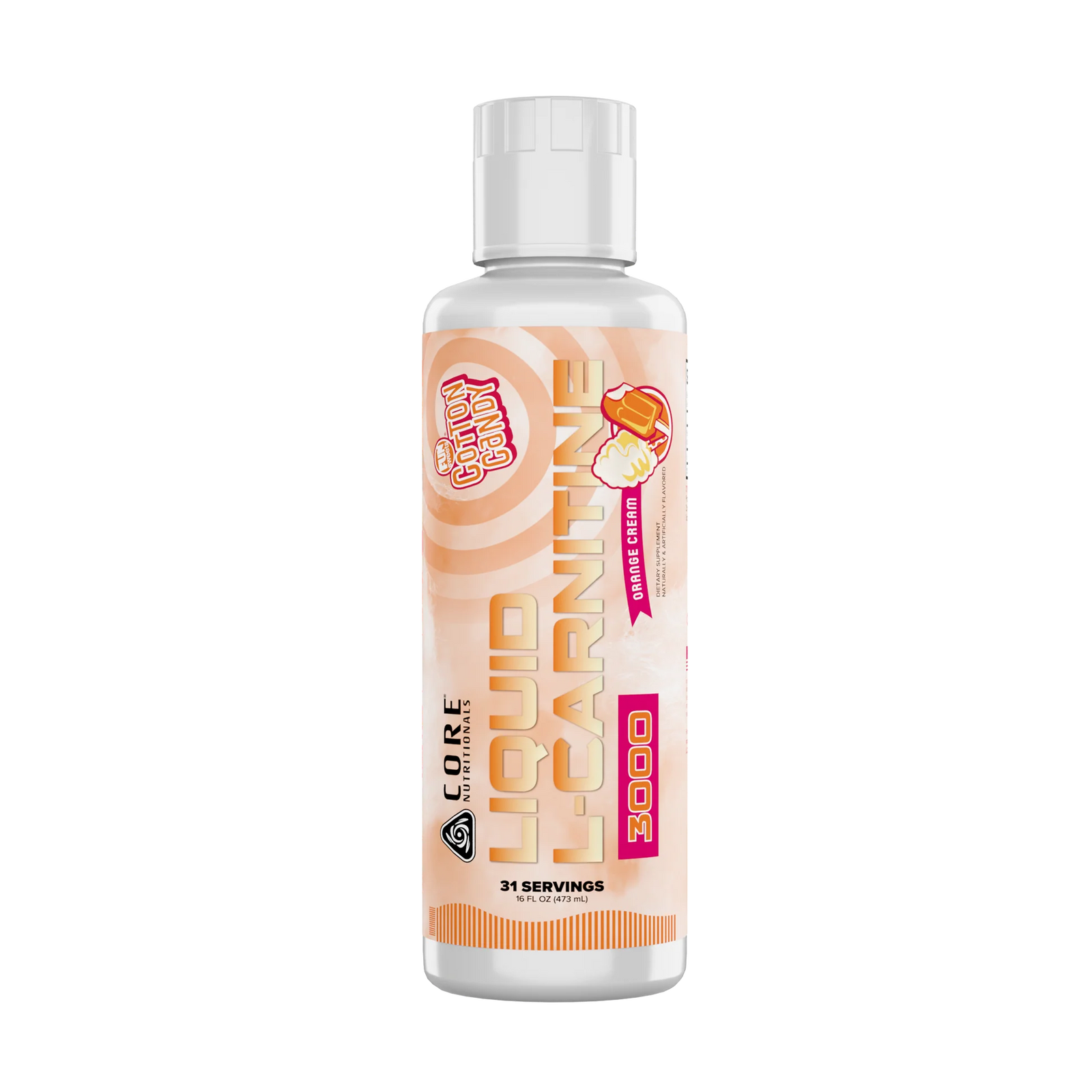 Liquid L-Carnitine // 3000mg Per Serve Core Nutritionals Orange Cream NTS Newtown Supplement Store Sydney