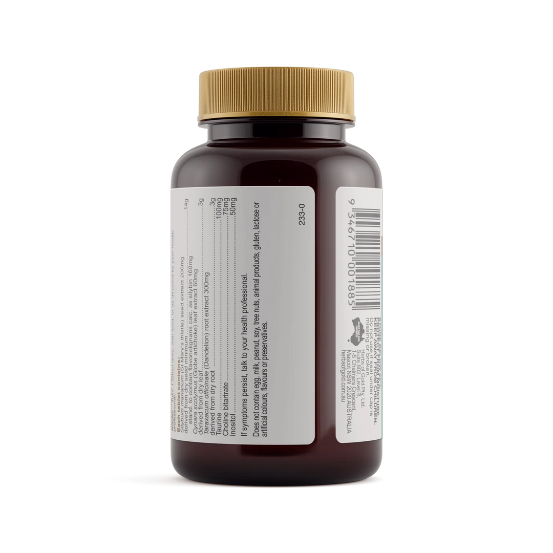 Liver Cleanse &amp; Protect // 60 Tablets Herbs of Gold NTS Newtown Supplement Store Sydney