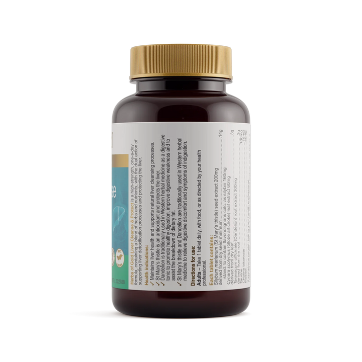Liver Cleanse &amp; Protect // 60 Tablets Herbs of Gold NTS Newtown Supplement Store Sydney