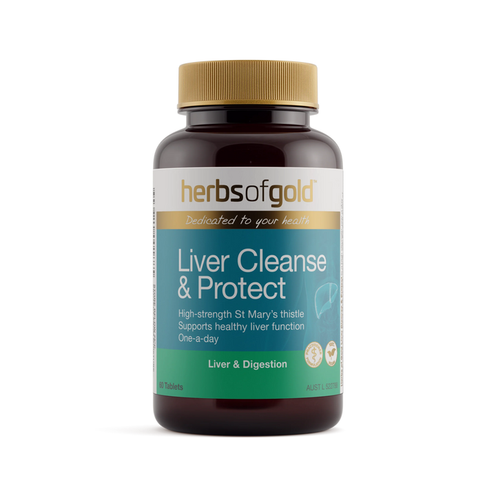 Liver Cleanse &amp; Protect // 60 Tablets Herbs of Gold NTS Newtown Supplement Store Sydney