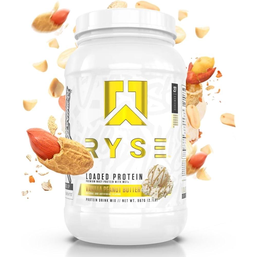 Loaded Protein (WPI with MCTs) // 2LB Ryse Vanilla Peanut Butter NTS Newtown Supplement Store Sydney