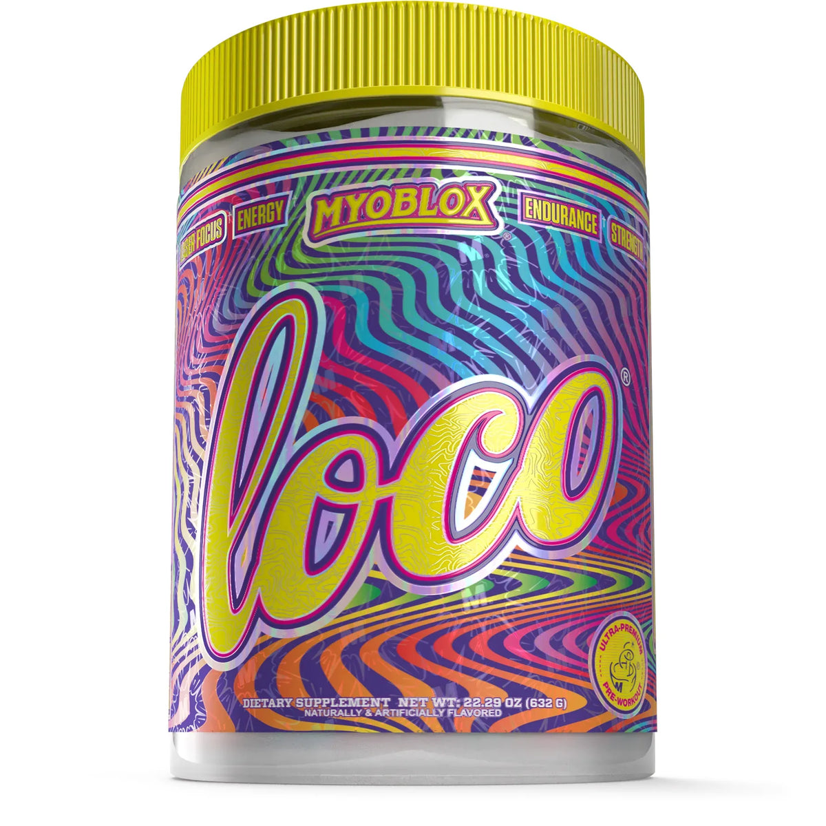 LOCO® // Pre Workout Myoblox Rainbow Haze (Rainbow Candy) NTS Newtown Supplement Store Sydney