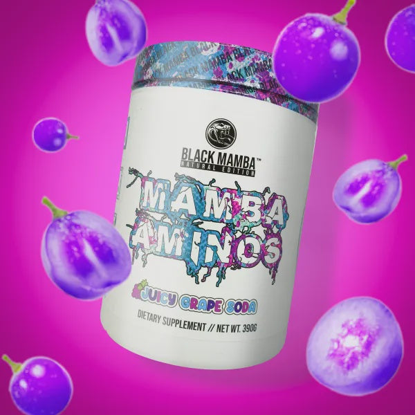 Mamba Aminos // 9.5g Aminos + Hydration Black Mamba Nutrition Grape Soda NTS Newtown Supplement Store Sydney